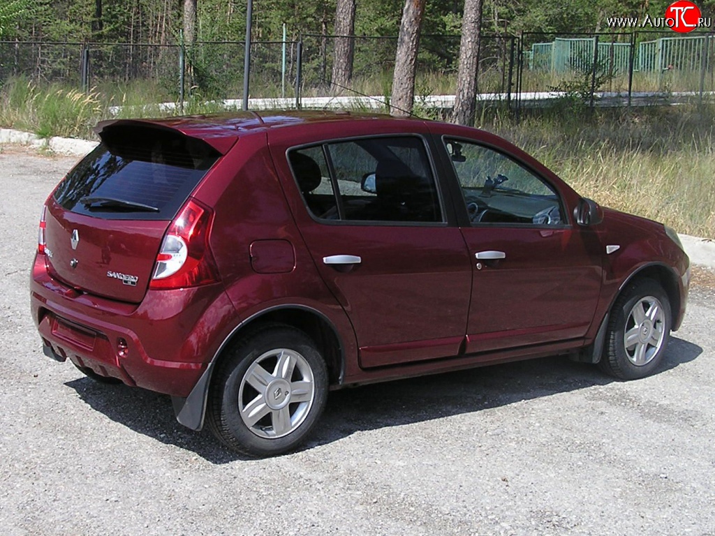 4 649 р. Спойлер Kart RS 2 Renault Sandero Stepway (BS) (2010-2014) (Неокрашенный)  с доставкой в г. Москва