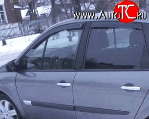 2 069 р. Дефлекторы окон (ветровики) Novline 4 шт Renault Scenic 2 (2003-2009)  с доставкой в г. Москва