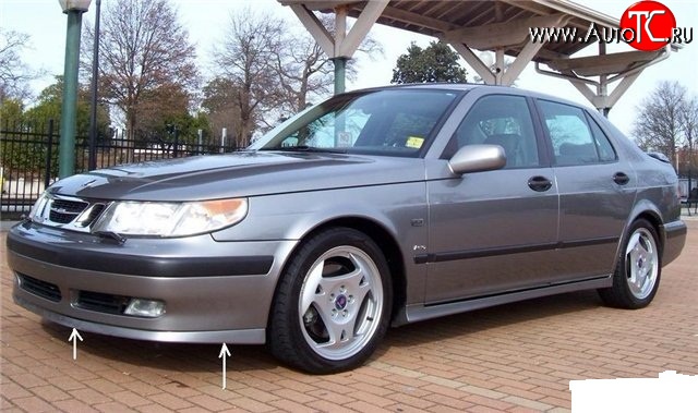 7 099 р. Накладка Sport на передний бампер SAAB 9-5 YS3E cедан дорестайлинг (1997-2001)  с доставкой в г. Москва