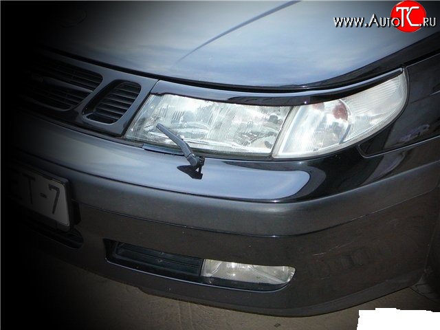 1 119 р. Реснички Sport на фары SAAB 9-5 YS3E cедан дорестайлинг (1997-2001)  с доставкой в г. Москва