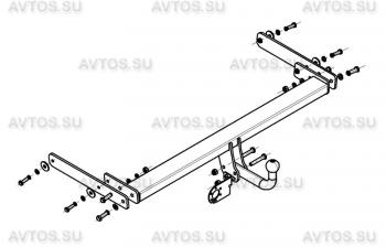 7 699 р. Фаркоп (условно-съемный шар) AvtoS  Seat Ateca  5FP (2016-2025), Skoda Kodiaq  NU7 (2017-2021), Volkswagen Tiguan  Mk2 (2016-2022)  с доставкой в г. Москва. Увеличить фотографию 3