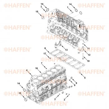 117 999 р. Блок цилиндров (6ISBe, 6ISDe V=6.7) HAFFEN ПАЗ 3204 дорестайлинг (2006-2011)  с доставкой в г. Москва. Увеличить фотографию 11