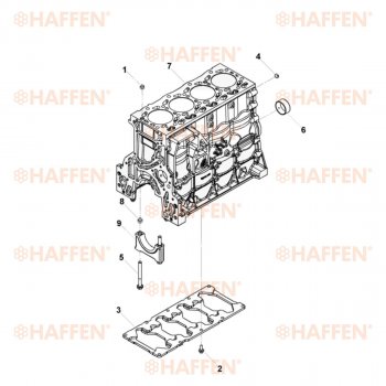 92 999 р. Блок цилиндров ISF 3.8 (Евро 4) HAFFEN ГАЗ Валдай Некст (2020-2024)  с доставкой в г. Москва. Увеличить фотографию 6