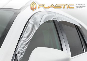 2 399 р. Ветровики дверей CA-Plastic  Volkswagen Passat ( B8,  B8.5) (2015-2024) седан дорестайлинг, седан рестайлинг (Серия Art белая)  с доставкой в г. Москва. Увеличить фотографию 2