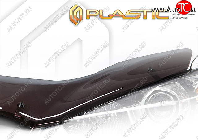 2 399 р. Дефлектор капота (exclusive) CA-Plastic Renault Megane купе 3 дв. дорестайлинг (2008-2012) (Classic полупрозрачный, Без надписи)  с доставкой в г. Москва