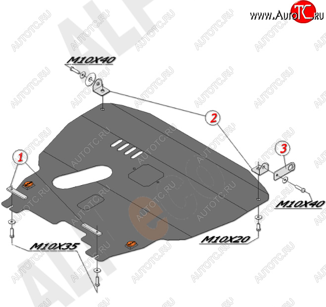 16 599 р. Защита картера двигателя и КПП Alfeco  Chevrolet Aveo  T200 (2002-2008) хэтчбек 5 дв, седан (Алюминий 4 мм)  с доставкой в г. Москва