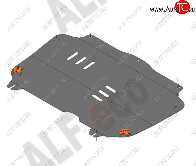 9 199 р. Защита картера двигателя и КПП Alfeco  Chevrolet Spark  M300 (2010-2015) дорестайлинг (Алюминий 4 мм)  с доставкой в г. Москва