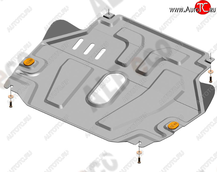 12 799 р. Защита картера двигателя и КПП Alfeco  Chevrolet Aveo  T300 (2011-2015) седан, хэтчбек (Алюминий 4 мм)  с доставкой в г. Москва