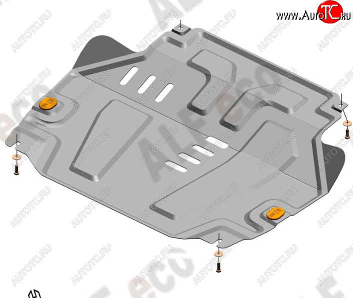 12 799 р. Защита картера двигателя и КПП (V-1,5) Alfeco  Chevrolet Cobalt (2011-2016) седан дорестайлинг (Алюминий 4 мм)  с доставкой в г. Москва