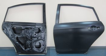 14 599 р. Левая дверь задняя BodyParts  Nissan Almera  седан (2012-2019) G15 (Неокрашенная)  с доставкой в г. Москва. Увеличить фотографию 1