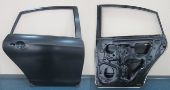 14 599 р. Правая дверь задняя BodyParts Nissan Almera седан G15 (2012-2019) (Неокрашенная)  с доставкой в г. Москва. Увеличить фотографию 1