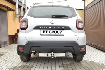 18 399 р. Фаркоп (с нержавеющей накладкой) Petroil Tuning  Renault Duster  HM (2021-2024) рестайлинг (Без заглушки )  с доставкой в г. Москва. Увеличить фотографию 6