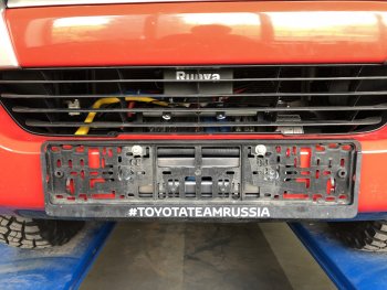 22 349 р. Площадка под лебёдку РИФ (в штатный бампер) Toyota Fortuner AN160 дорестайлинг (2015-2020)  с доставкой в г. Москва. Увеличить фотографию 4