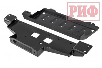 28 599 р. Площадка под лебёдку c защитой радиатора в штатный бампер (дизель) РИФ Mitsubishi Pajero Sport QF рестайлинг (2019-2022)  с доставкой в г. Москва. Увеличить фотографию 1