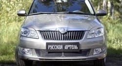 1 999 р. Защитная сетка решетки переднего бампера РА Skoda Fabia Mk2 универсал рестайлинг (2010-2014)  с доставкой в г. Москва. Увеличить фотографию 2