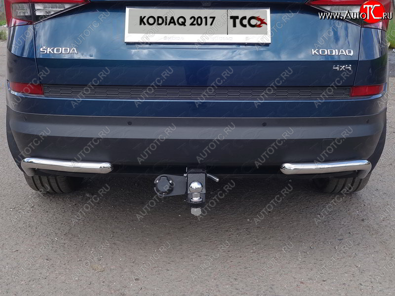 14 449 р. Фаркоп (тягово-сцепное устройство) TCC Skoda Kodiaq NU7 дорестайлинг (2017-2021) (Оцинкованный, шар E )  с доставкой в г. Москва