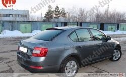 4 649 р. Козырёк на заднее стекло RS Skoda Octavia A7 дорестайлинг лифтбэк (2012-2017) (Неокрашенный)  с доставкой в г. Москва. Увеличить фотографию 6