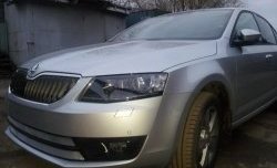 2 699 р. Сетка (для комплектации Ambition, Elegance) на бампер Russtal (хром) Skoda Octavia A7 дорестайлинг лифтбэк (2012-2017)  с доставкой в г. Москва. Увеличить фотографию 4