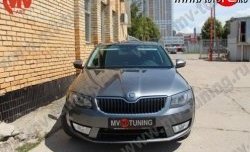 1 999 р. Вставки в нижнюю часть бампера в стиле RS  Skoda Octavia  A7 (2012-2017) дорестайлинг лифтбэк, дорестайлинг универсал (Неокрашенные)  с доставкой в г. Москва. Увеличить фотографию 2