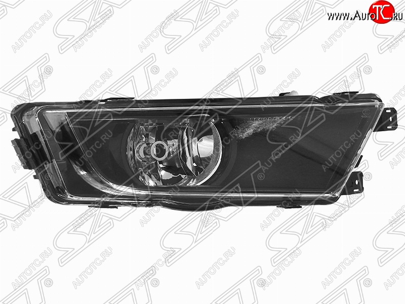 1 889 р. Правая противотуманная фара SAT (черная)  Skoda Octavia  A7 (2012-2017) дорестайлинг лифтбэк, дорестайлинг универсал  с доставкой в г. Москва