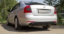 3 369 р. Диффузор заднего бампера RA  Skoda Octavia  A5 (2008-2013) лифтбэк рестайлинг, рестайлинг универсал (Поверхность шагрень)  с доставкой в г. Москва. Увеличить фотографию 2