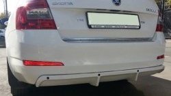 5 999 р. Накладка на задний бампер CT Skoda Octavia A7 дорестайлинг лифтбэк (2012-2017) (Неокрашенная)  с доставкой в г. Москва. Увеличить фотографию 3