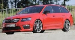 6 999 р. Пороги накладки R-Style Skoda Octavia A7 дорестайлинг лифтбэк (2012-2017) (Неокрашенные)  с доставкой в г. Москва. Увеличить фотографию 4