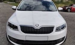 1 199 р. Реснички на фары CT Skoda Octavia A7 дорестайлинг лифтбэк (2012-2017) (Неокрашенные)  с доставкой в г. Москва. Увеличить фотографию 2