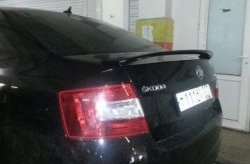 3 699 р. Лип спойлер RS Style Skoda Octavia A7 рестайлинг лифтбэк (2016-2020) (Неокрашенный)  с доставкой в г. Москва. Увеличить фотографию 3