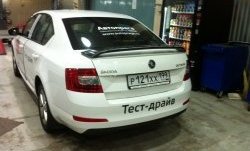 2 649 р. Спойлер LitCompany Skoda Octavia A7 рестайлинг лифтбэк (2016-2020) (Неокрашенный)  с доставкой в г. Москва. Увеличить фотографию 7