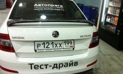 2 649 р. Спойлер LitCompany Skoda Octavia A7 рестайлинг лифтбэк (2016-2020) (Неокрашенный)  с доставкой в г. Москва. Увеличить фотографию 6