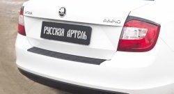 1 279 р. Защитная накладка на задний бампер RA Skoda Rapid NH3 дорестайлинг лифтбэк (2012-2017)  с доставкой в г. Москва. Увеличить фотографию 2