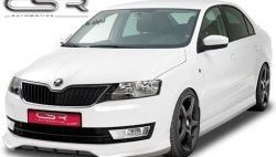 7 249 р. Пороги накладки CSR style Skoda Rapid NH3 дорестайлинг лифтбэк (2012-2017) (Неокрашенные)  с доставкой в г. Москва. Увеличить фотографию 3