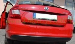 3 499 р. Лип спойлер CT Skoda Rapid NH3 дорестайлинг лифтбэк (2012-2017) (Неокрашенный)  с доставкой в г. Москва. Увеличить фотографию 5