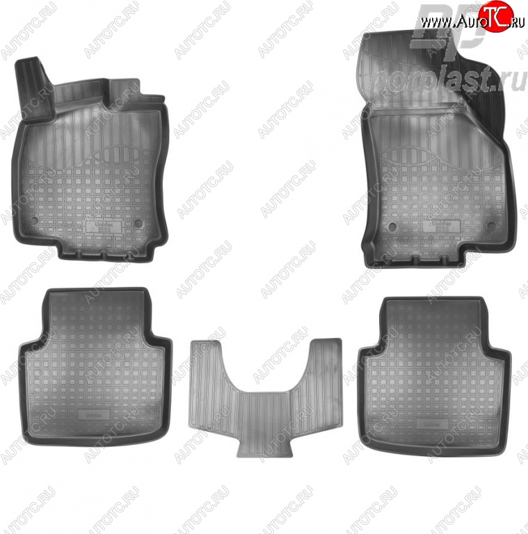 2 769 р. Комплект ковриков в салон Norplast Skoda Superb B8 (3V5) универсал дорестайлинг (2015-2019)  с доставкой в г. Москва