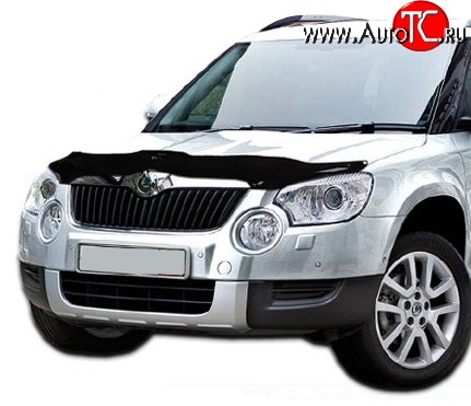 2 199 р. Дефлектор капота NovLine Skoda Yeti (2009-2013)  с доставкой в г. Москва