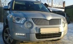 1 249 р. Реснички на фары CT Skoda Yeti (2009-2013) (Неокрашенные)  с доставкой в г. Москва. Увеличить фотографию 2