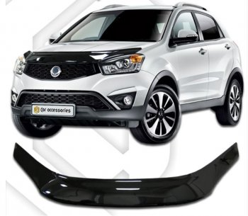 Дефлектор капота CA-Plastiс exclusive SSANGYONG Actyon рестайлинг (2013-2021)