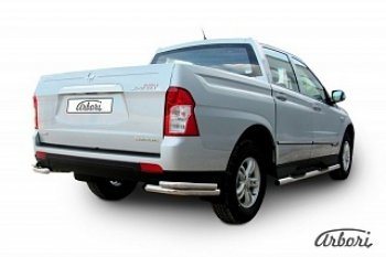 Защита заднего бампера Arbori SSANGYONG Actyon Sport (2012-2024)