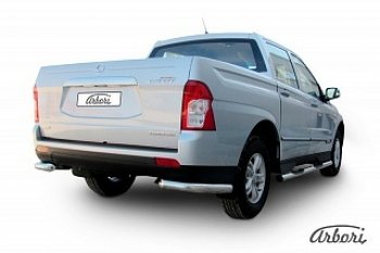 Защита заднего бампера Arbori SSANGYONG Actyon Sport (2012-2024)