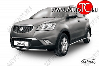 11 609 р. Защита переднего бампера Arbori SSANGYONG Actyon дорестайлинг (2010-2013)  с доставкой в г. Москва