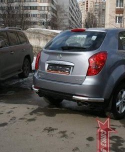 Защита заднего бампера Souz-96 (d60) SSANGYONG Actyon дорестайлинг (2010-2013)