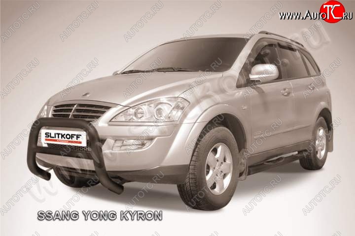 25 999 р. Кенгурятник низкий d76 SSANGYONG Kyron дорестайлинг (2005-2007) (Цвет: серебристый)  с доставкой в г. Москва