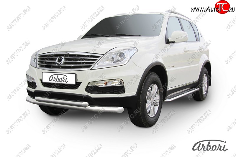 15 749 р. Обвес переднего бампера Arbori SSANGYONG Rexton Y290 (2012-2017)  с доставкой в г. Москва