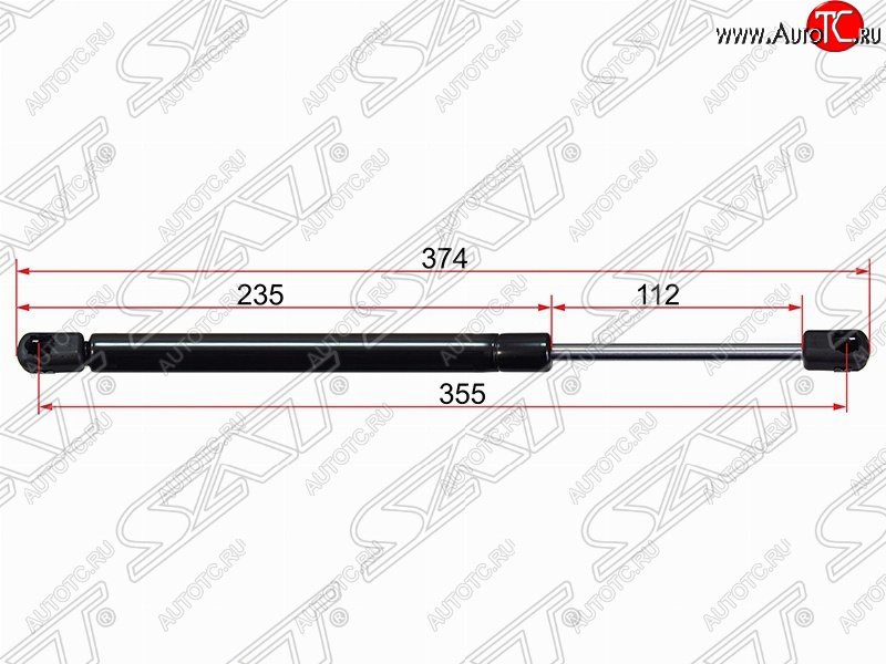 579 р. Газовый упор крышки багажника SAT  SSANGYONG Rexton ( Y200,  Y250,  Y290) (2001-2017)  с доставкой в г. Москва