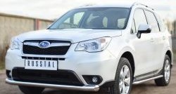 24 649 р. Широкая защита порогов SLITKOFF Subaru Forester SJ дорестайлинг (2012-2016)  с доставкой в г. Москва. Увеличить фотографию 5