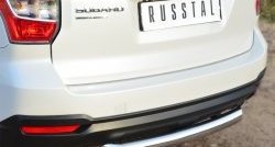 15 999 р. Одинарная защита заднего бампера из трубы диаметром 76 мм SLITKOFF Subaru Forester SJ дорестайлинг (2012-2016)  с доставкой в г. Москва. Увеличить фотографию 2