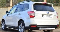 15 999 р. Одинарная защита заднего бампера из трубы диаметром 76 мм SLITKOFF Subaru Forester SJ дорестайлинг (2012-2016)  с доставкой в г. Москва. Увеличить фотографию 4