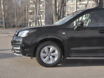 26 999 р. Защита переднего бампера SLITKOFF d63 секции-d42 дуга Subaru Forester SJ рестайлинг (2016-2019)  с доставкой в г. Москва. Увеличить фотографию 4