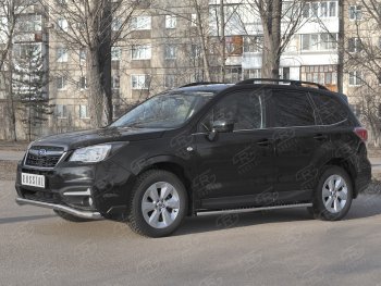 20 599 р. Защита переднего бампера SLITKOFF d63 волна Subaru Forester SJ рестайлинг (2016-2019)  с доставкой в г. Москва. Увеличить фотографию 4